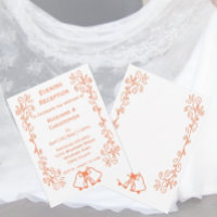 Recepção de casamento Coral Bells Scrollwork
