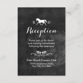 Convites Recepção de Casamento de Cavalo Elegante