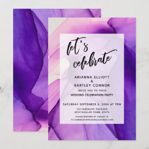 Convites Recepção de casamento de Celebração de Vamos d