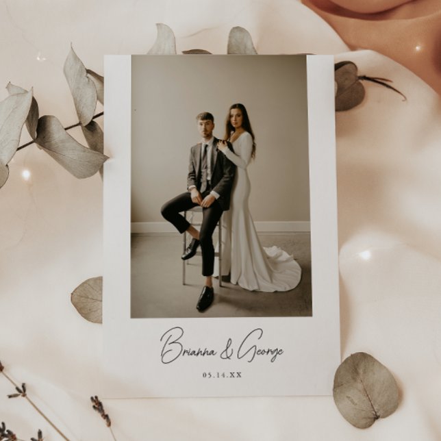Convites Recepção de Casamento de Fuga com Roteiro de Foto  (Criador carregado)