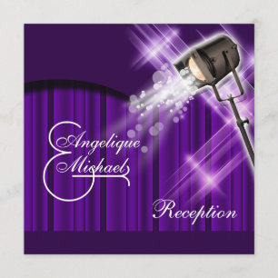 Convites recepção de casamento de Hollywood