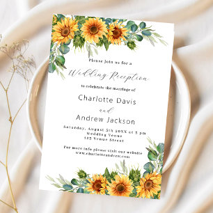 Convites Recepção de casamento de luxo de flores suntuosas