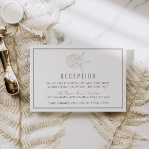 Convites Recepção de casamento de Pastas Costeiras