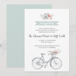 Convites Recepção de Casamento de Primavera de Jardim de Bi