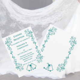 Convites Recepção de casamento de Rolagem de Telas de Rolag