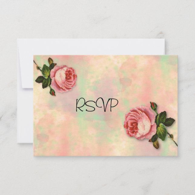 Convites Recepção de casamento de Verão RSVP (Frente)