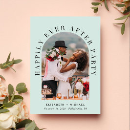 Convites Recepção de casamento de vírgula de Fotografia de 