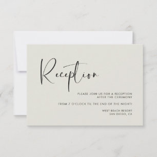 Convites Recepção de casamento elegante e moderna em sage c