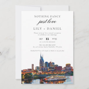 Convites Recepção de Casamento Elopement em Nashville