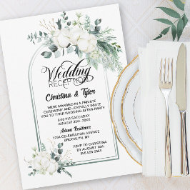 Convites Recepção de Casamento em Arco Botânico Verde