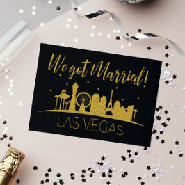 Convites Recepção de Casamento em Las Vegas com Tema Black 