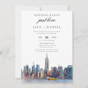 Convites Recepção de Casamento em Nova York Fuga