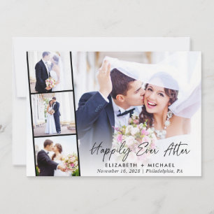 Convites Recepção de Casamento Felizes para Sempre Elegante