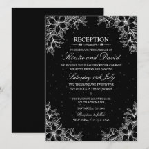 Recepção de casamento Floral de Ornamentado Branco