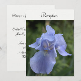 Convites Recepção de Casamento Floral Íris Roxo