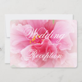 Convites Recepção de casamento Floral Rosa