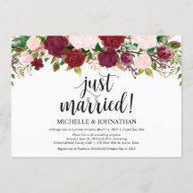 Recepção de Casamento Floral Rosa Marsala