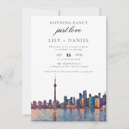 Convites Recepção de Casamento Fuga em Toronto