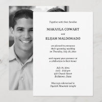 Recepção de casamento mínima do templo preto e bra