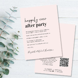 Convites Recepção de casamento Mínima Moderna do Código QR
