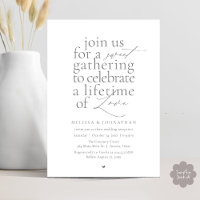 Recepção de Casamento Minimalista com Amor Doce Mo