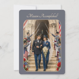 Convites Recepção de Casamento Missão Militar Cumprida 