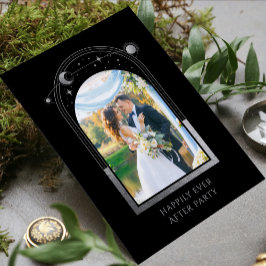 Convites Recepção de Casamento Místico Feliz para Sempre