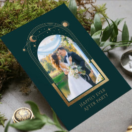 Convites Recepção de Casamento Místico Feliz para Sempre