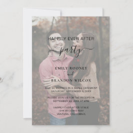 Convites Recepção de Casamento Moderna Simples em Vellum