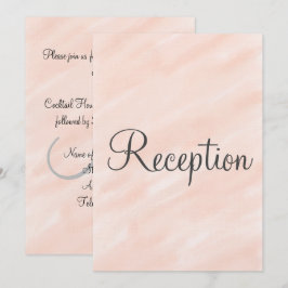 Convites Recepção de Casamento Monograma Rosa Claro