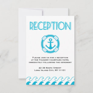 Convites Recepção de Casamento Náutico