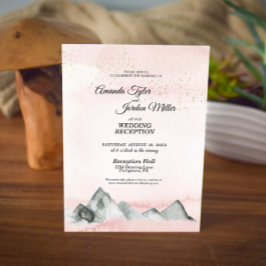 Convites Recepção de Casamento no Monte Pink Sunrise