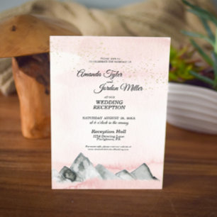 Convites Recepção de Casamento no Monte Pink Sunrise