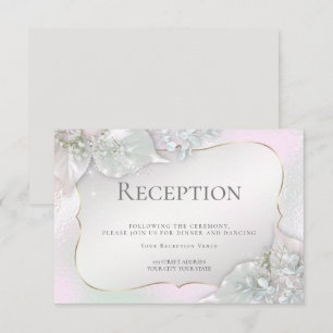 Convites RECEPÇÃO DE CASAMENTO Sabpy Pink Shimmer