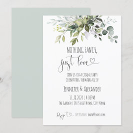 Convites Recepção de casamento sem frescuras, apenas amor