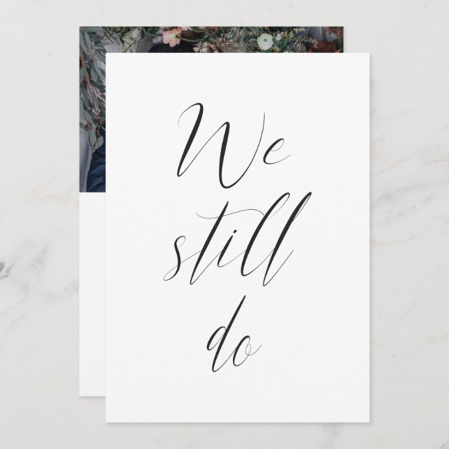 Convites Recepção de Casamento Sequel Nós Ainda Fazemos Fot (Frente/Verso)