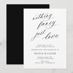 Convites Recepção de Casamento Simplesmente Amor