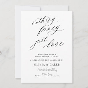 Convites Recepção de Casamento Simplesmente Amor