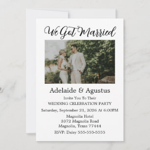 Convites Recepção de Casamento Verde Nós Nos Casamos