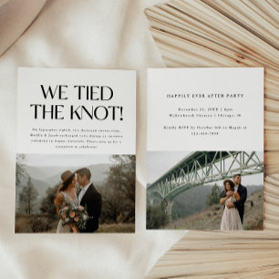 Convites Recepção de Elopemento de Casamento de 2 Fotos Min