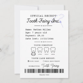 Convites Recepção de Fada dos Dentes Imprimível