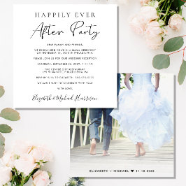 Convites Recepção de Fotos Felizes para Sempre