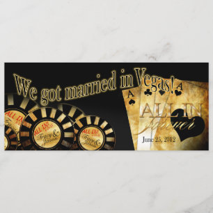 Convites Recepção de Las Vegas (entre em contato para perso