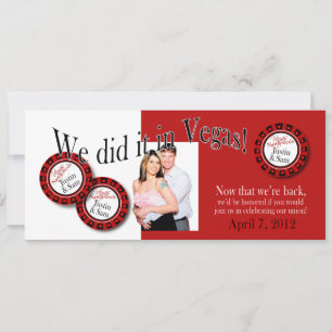 Convites Recepção de Las Vegas (entre em contato para perso