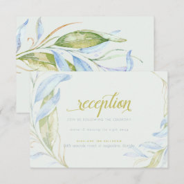 Convites Recepção de Letras de Boho Moderno de Watercolor