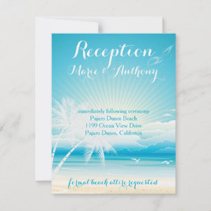 Convites Recepção de SONHOS OCEANOS TROPICAIS