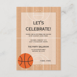 Convites Recepção do Bar Mitzvah no basquete