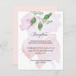 Convites Recepção Dourada Casamento Eucalyptus Greenery Mod