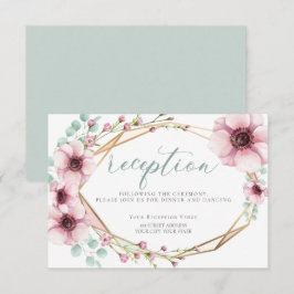 Convites RECEPÇÃO | Flores de primavera e folhagem frescas