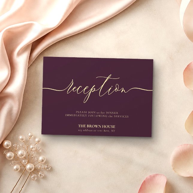 Convites Recepção formal de casamento após jantar Midnight  (Criador carregado)